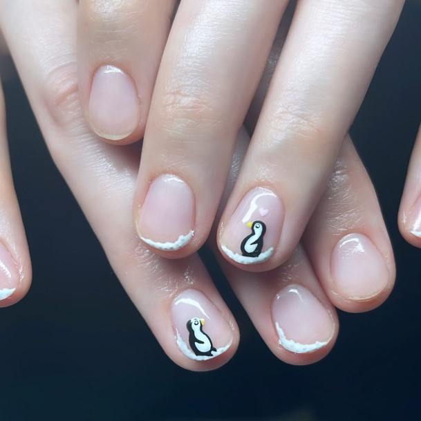 Beauteous Girls Penguin Nails