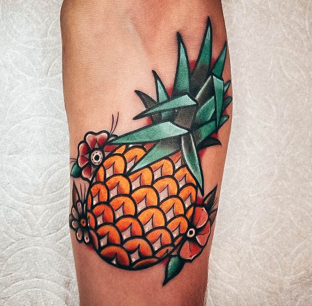 Beauteous Girls Pineapple Tattoos