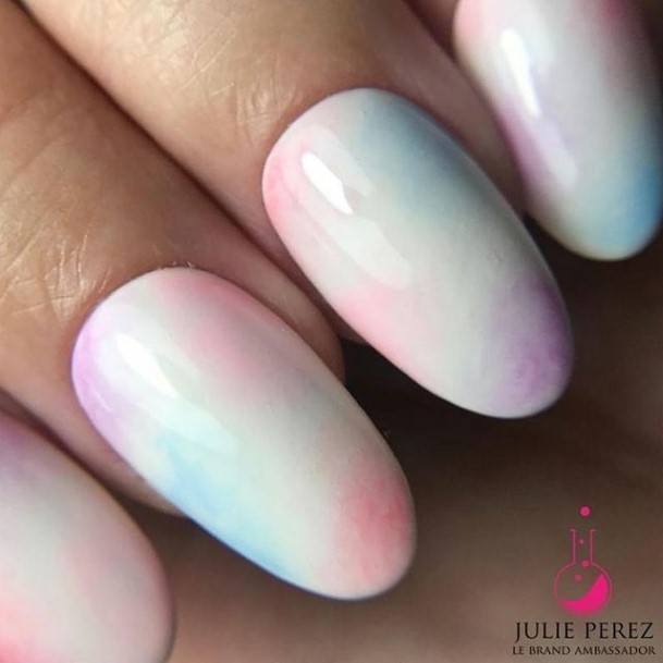 Beauteous Girls Pink Ombre Nails