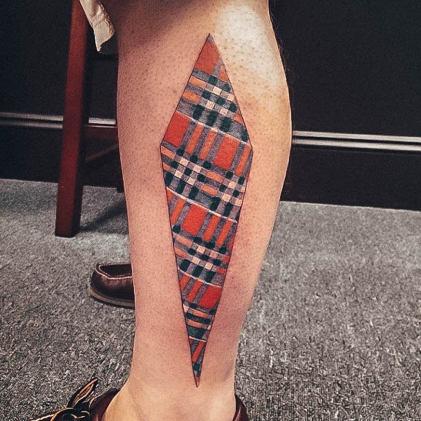 Top 50 Best Plaid Tattoos For Women Fabric Pattern Design Ideas