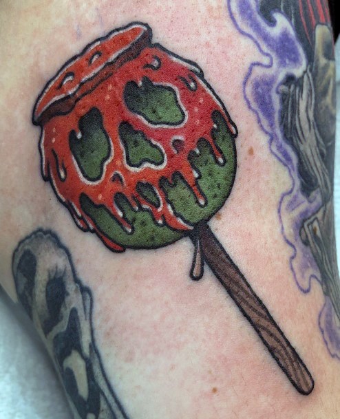 Beauteous Girls Poison Apple Tattoos