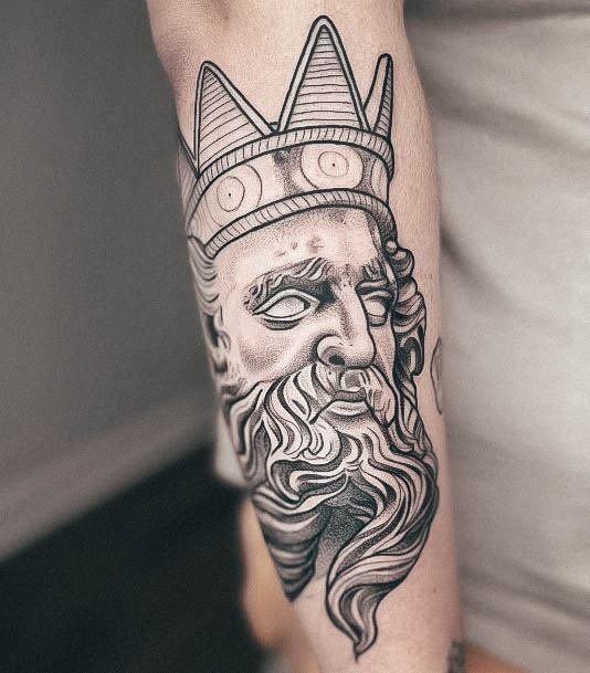 Beauteous Girls Poseidon Tattoos