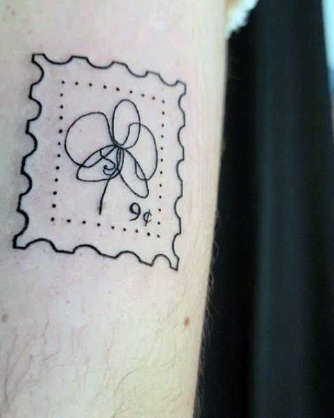 Beauteous Girls Postage Stamp Tattoos