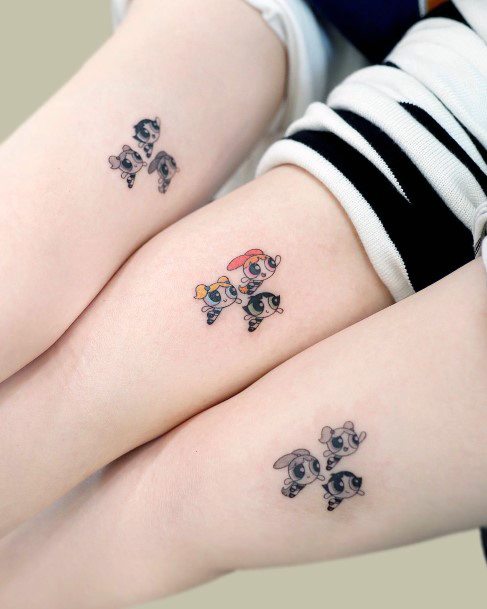 Beauteous Girls Powerpuff Girls Buttercup Tattoos