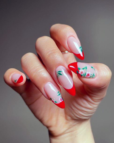 Beauteous Girls Red Summer Nails