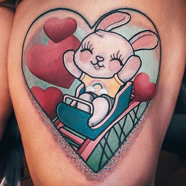 Beauteous Girls Rollercoaster Tattoos