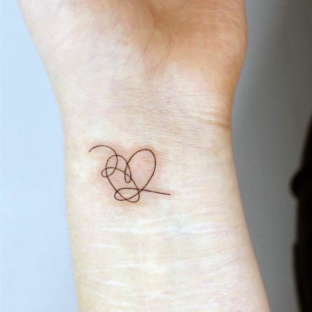 Beauteous Girls Scribble Tattoos