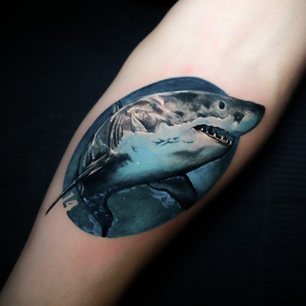 Beauteous Girls Shark Tattoos