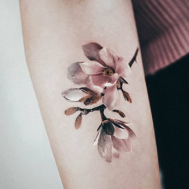 Beauteous Girls Small Flower Tattoos