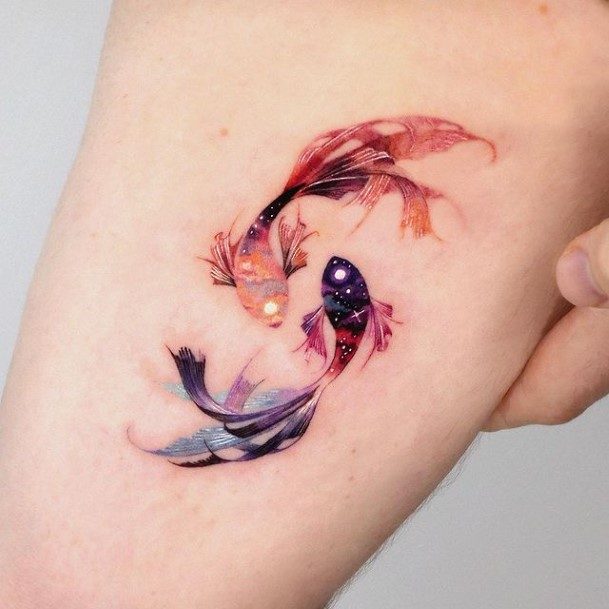 Beauteous Girls Space Tattoos