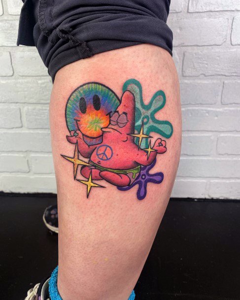 Beauteous Girls Spongebob Tattoos