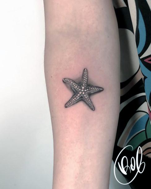 Beauteous Girls Starfish Tattoos