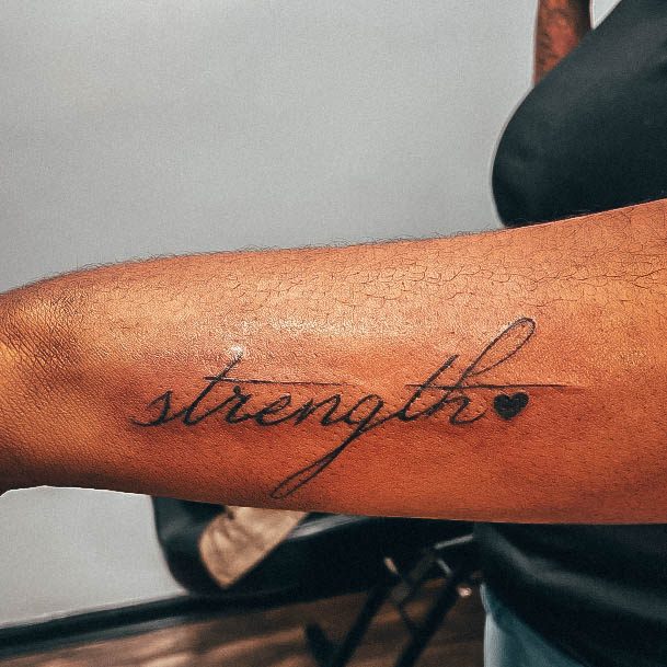 Beauteous Girls Strength Tattoos