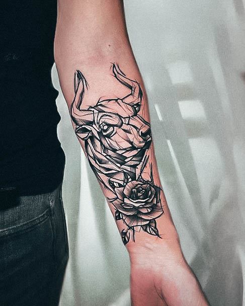 Beauteous Girls Taurus Tattoos