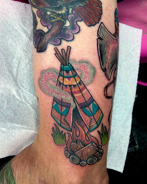 Beauteous Girls Tipi Tattoos