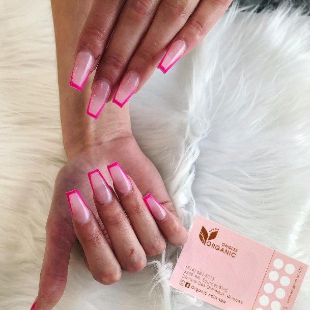 Beauteous Girls Translucent Pink Nails