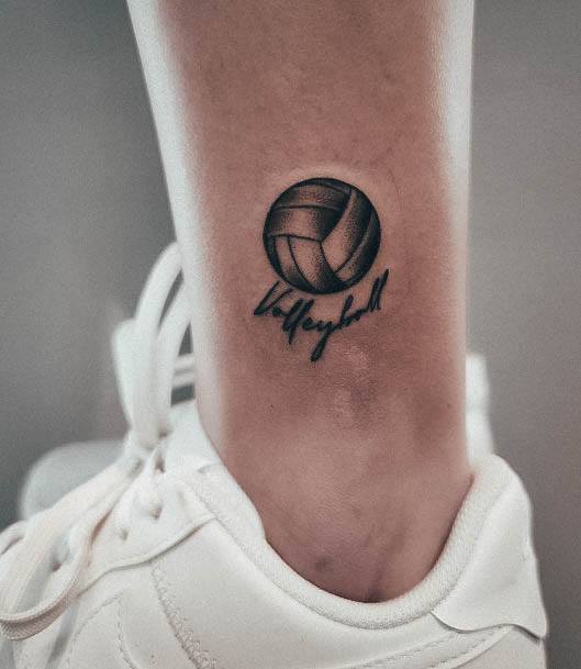 Beauteous Girls Volleyball Tattoos