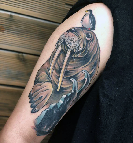 Beauteous Girls Walrus Tattoos