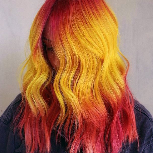 Beauteous Girls Yellow Ombre Hairstyless