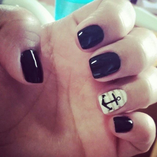 Beautiful Anchor Nail Design Ideas For Women