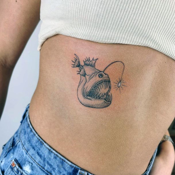 Beautiful Anglerfish Tattoo Design Ideas For Women