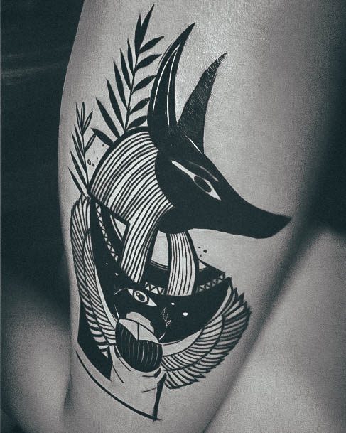 Beautiful Anubis Tattoo Design Ideas For Women