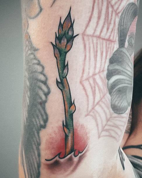 Beautiful Asparagus Tattoo Design Ideas For Women