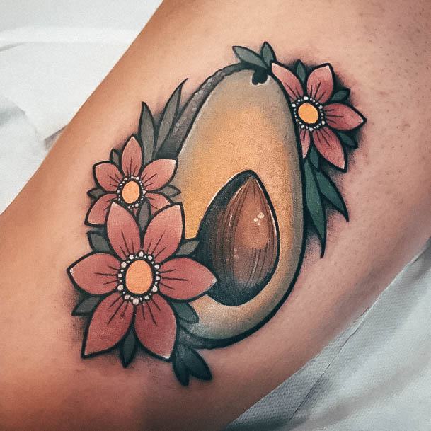 Beautiful Avocado Tattoo Design Ideas For Women