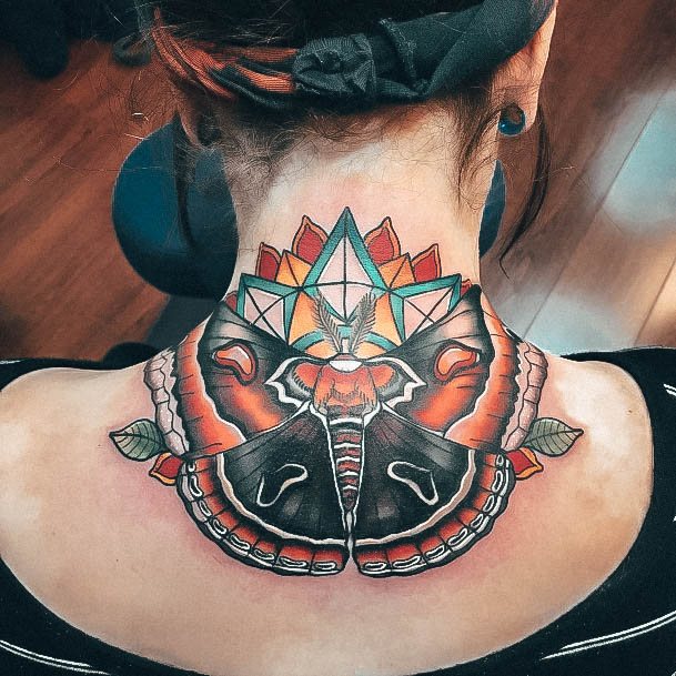 Beautiful Back Of Neck Tattoo Design Ideas For Women