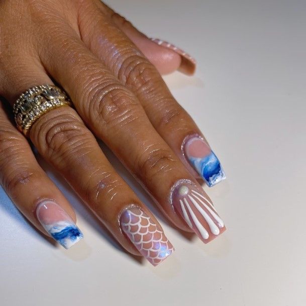 Beautiful Beach Nail Design Ideas For Women