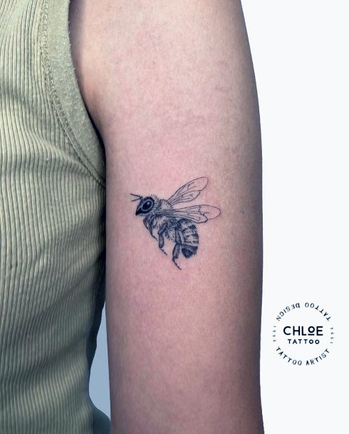 Beautiful Bee Tattoo Design Ideas For Women