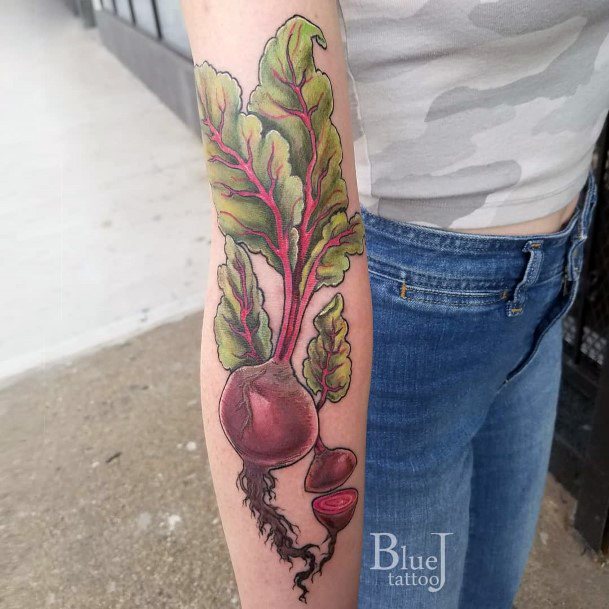 Beautiful Beet Tattoo Design Ideas For Women