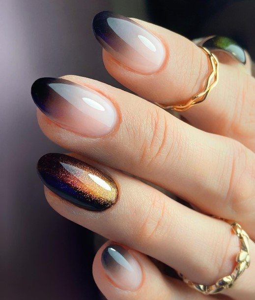 Beautiful Black Ombre Nail Design Ideas For Women