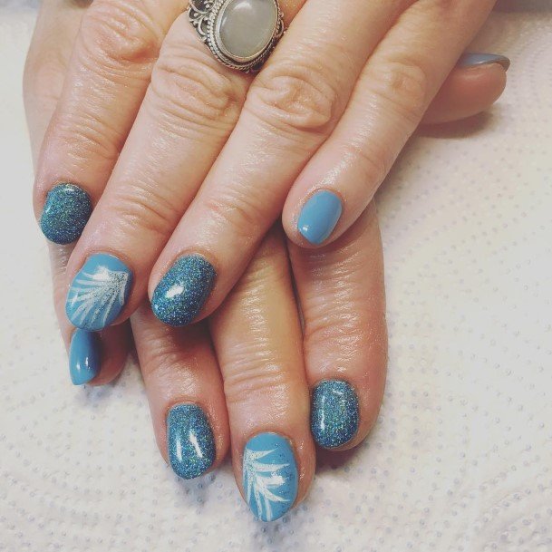 Beautiful Blue Summer Nail Design Ideas For Women