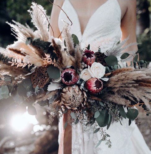 Beautiful Boho Wedding Flowers