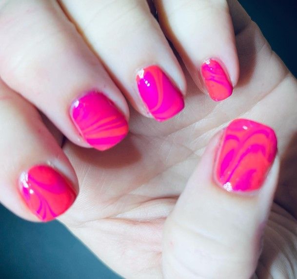 Beautiful Bright Pink Nail Design Ideas For Women