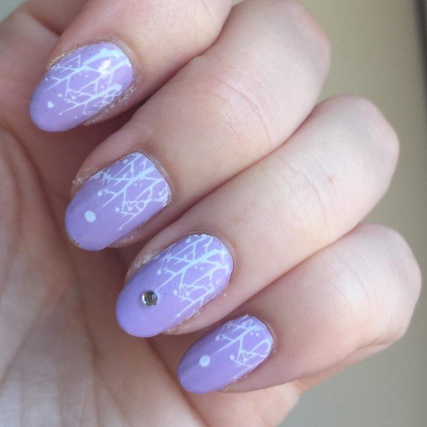 Beautiful Bright Purple Nail Design Ideas For Women