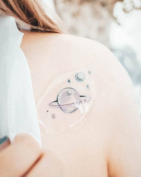 Beautiful Bubble Tattoo Design Ideas For Women