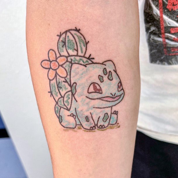 Beautiful Bulbasaur Tattoo Design Ideas For Women