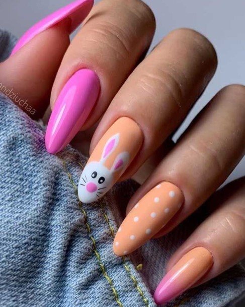 Beautiful Bunny Nail Design Ideas For Women