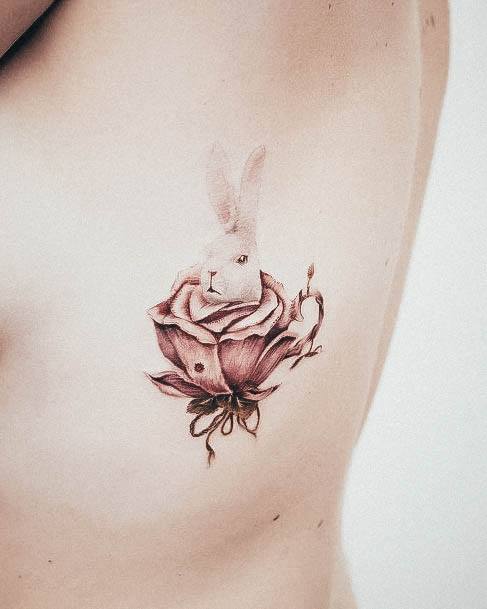 Beautiful Bunny Rabbit Tattoo Design Ideas For Women