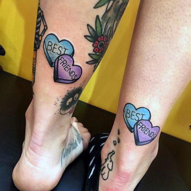 Beautiful Candy Heart Tattoo Design Ideas For Women