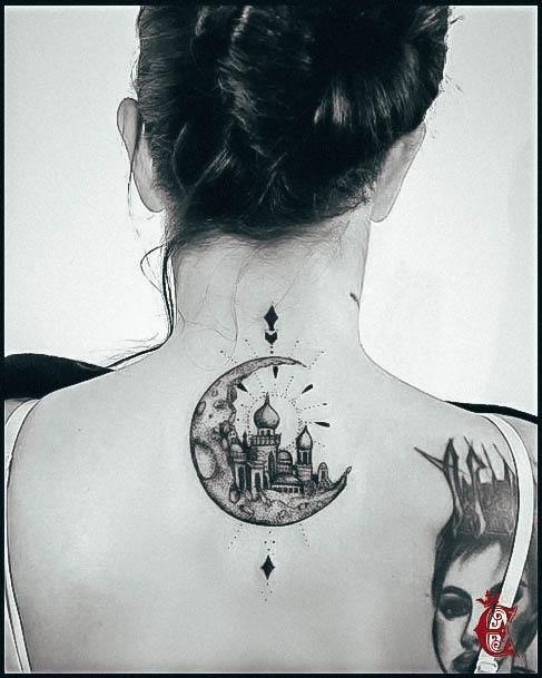 Beautiful Castle Tattoo Design Ideas For Women