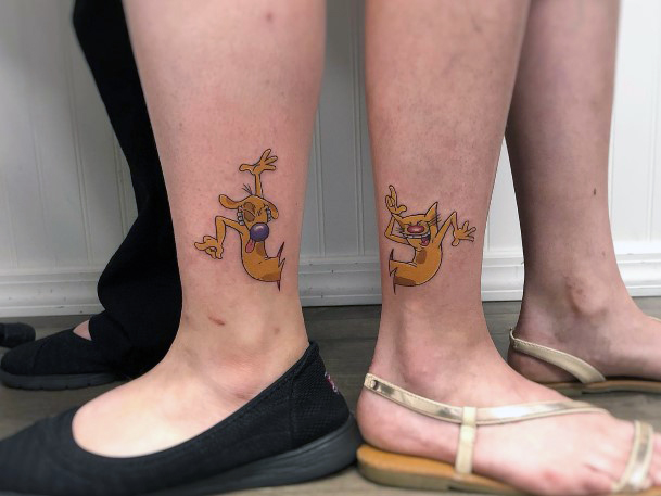 Beautiful Catdog Tattoo Design Ideas For Women