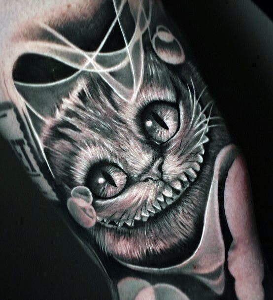 Beautiful Cheshire Cat Tattoo Design Ideas For Women