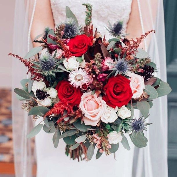 Beautiful Christmas Wedding Flowers