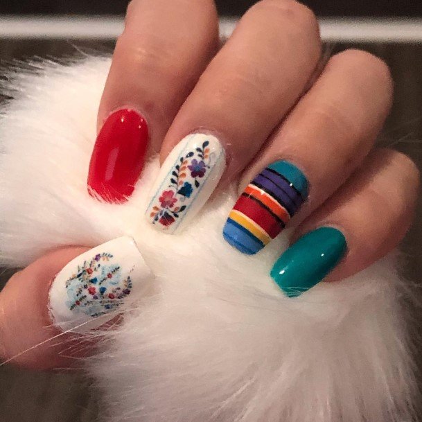 Beautiful Cinco De Mayo Nail Design Ideas For Women