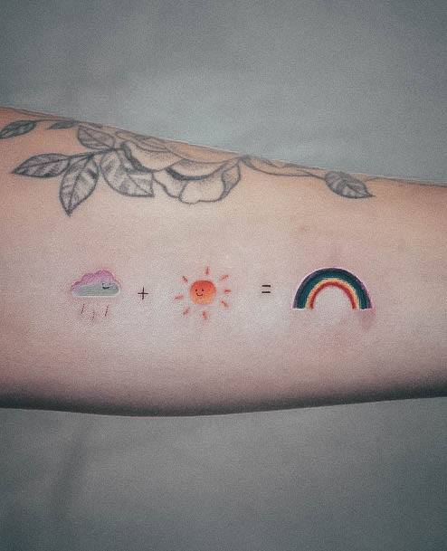 Beautiful Cloud Tattoo Design Ideas For Women Tiny