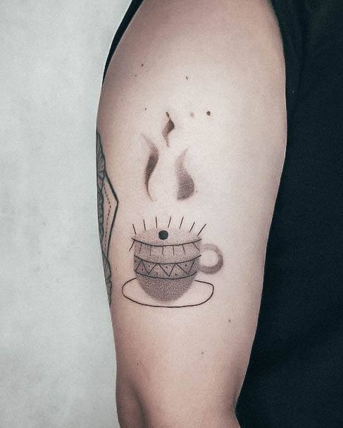 Beautiful Coffee Mug Tattoo Design Ideas For Women