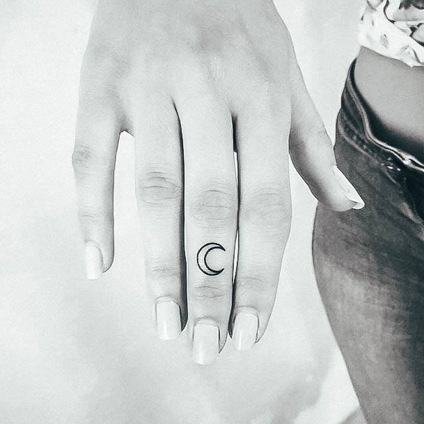 Beautiful Cool Small Tattoo Design Ideas For Women Moon